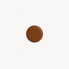 Round waste bag holder by Arvak + Sól in saddle brown, featuring a compact, coin purse-style design with a circular shape.