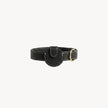 Black Arvak + Sól Not Your Classic Collar Airtag case with sleek design and sturdy material for pet collar attachment.