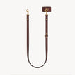 Arvak + Sól burgundy double-ended leash set featuring wrist cuffs and a lead for versatile restraint and control.