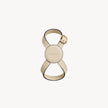 Cream backpack dog harness with round coin purse from Arvak + Sól Infinity Harness set, designed for comfortable pet walking.