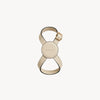 Cream backpack dog harness with round coin purse from Arvak + Sól Infinity Harness set, designed for comfortable pet walking.