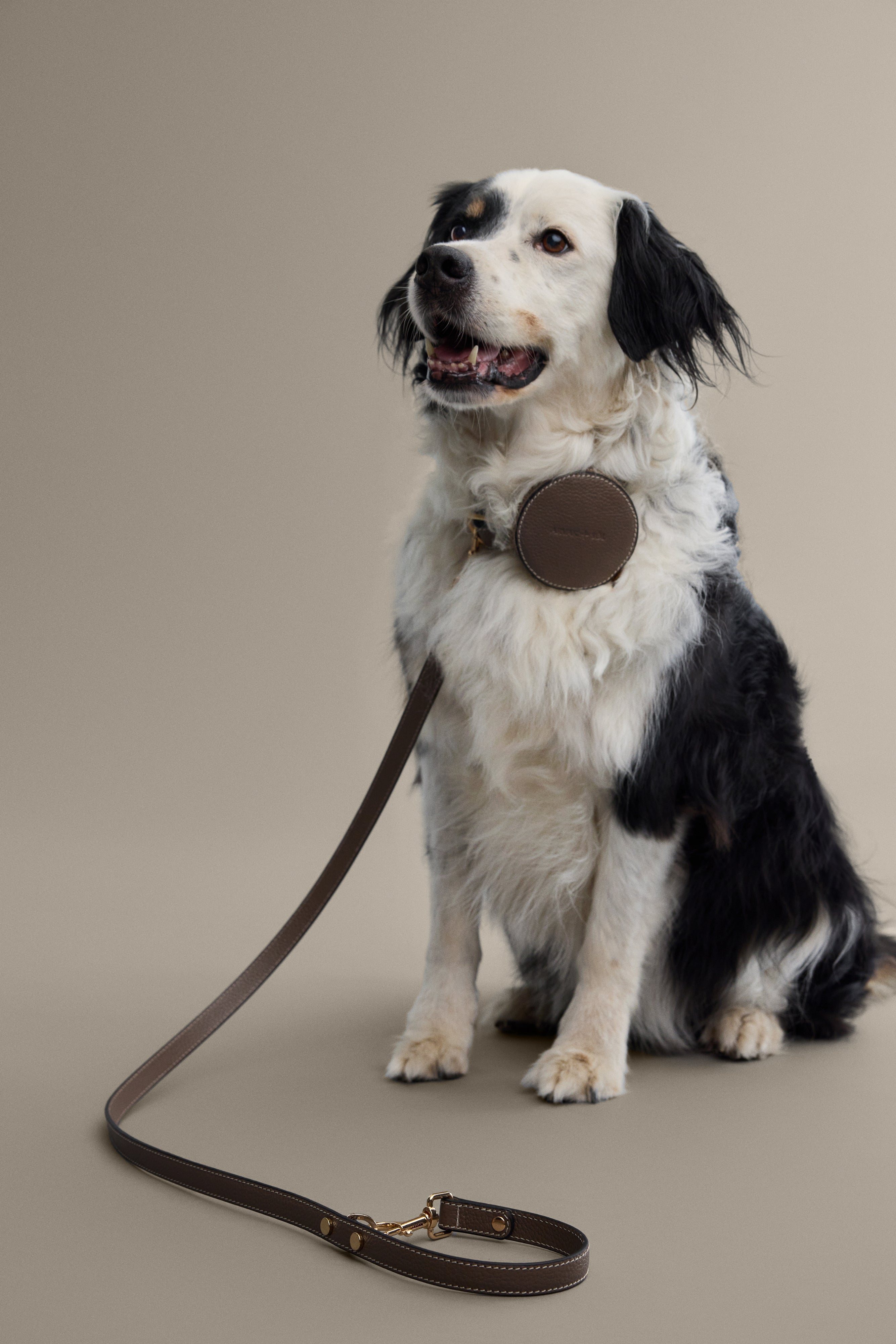 Round waste bag holder by Arvak + Sól with a sleek design, perfect for convenient waste disposal in modern spaces.
